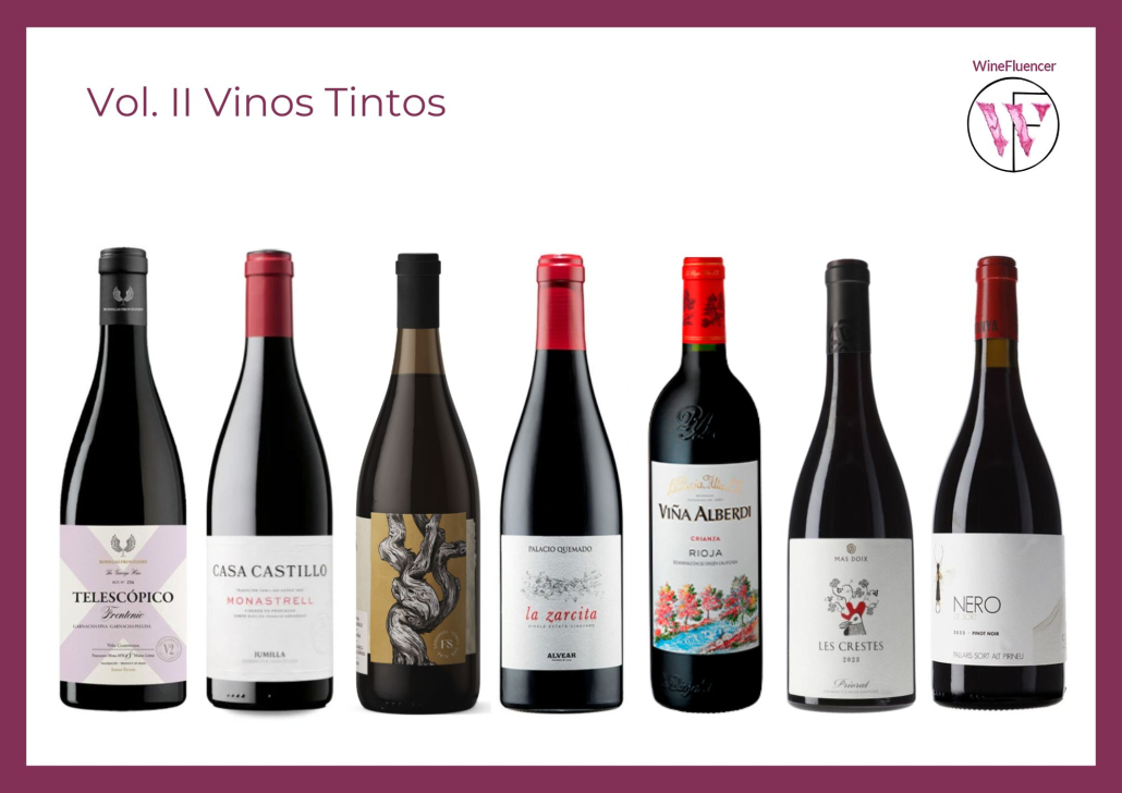 vinos tintos navidad winefluencer regalo vino tinto