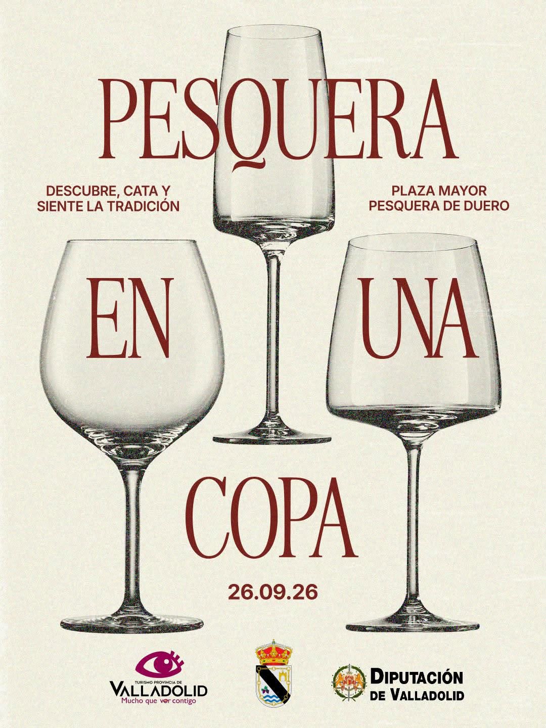 PESQUERA EN UNA COPA . Pesquera de Duero, Valladolid
